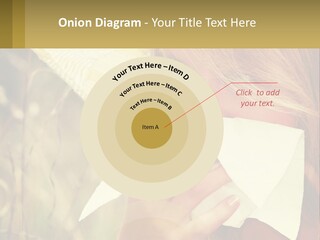 A Woman Wearing A Hat And Holding A Napkin To Her Mouth PowerPoint Template
