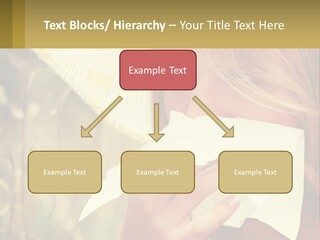 A Woman Wearing A Hat And Holding A Napkin To Her Mouth PowerPoint Template