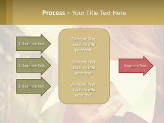 A Woman Wearing A Hat And Holding A Napkin To Her Mouth PowerPoint Template