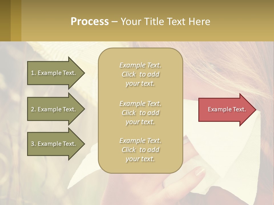 A Woman Wearing A Hat And Holding A Napkin To Her Mouth PowerPoint Template