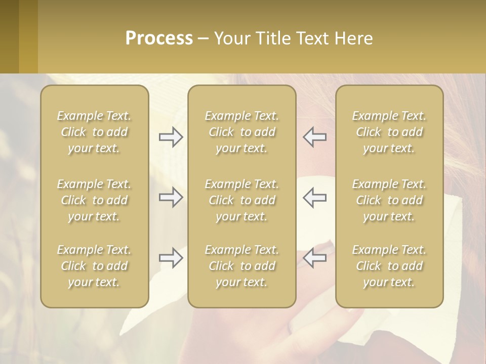 A Woman Wearing A Hat And Holding A Napkin To Her Mouth PowerPoint Template
