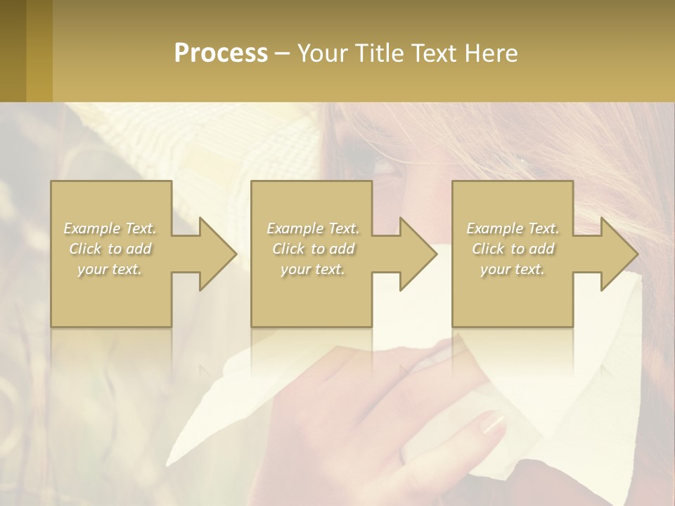 A Woman Wearing A Hat And Holding A Napkin To Her Mouth PowerPoint Template