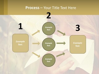 A Woman Wearing A Hat And Holding A Napkin To Her Mouth PowerPoint Template