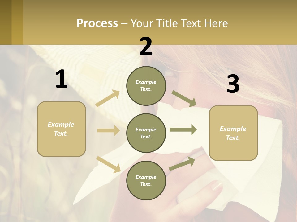 A Woman Wearing A Hat And Holding A Napkin To Her Mouth PowerPoint Template