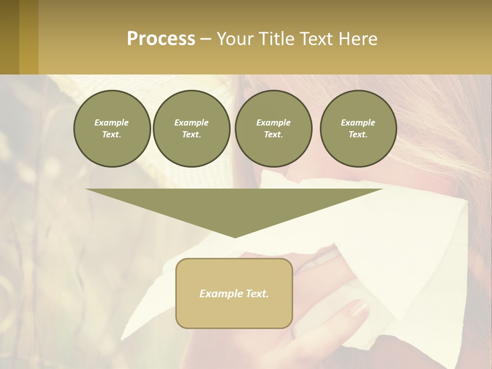 A Woman Wearing A Hat And Holding A Napkin To Her Mouth PowerPoint Template