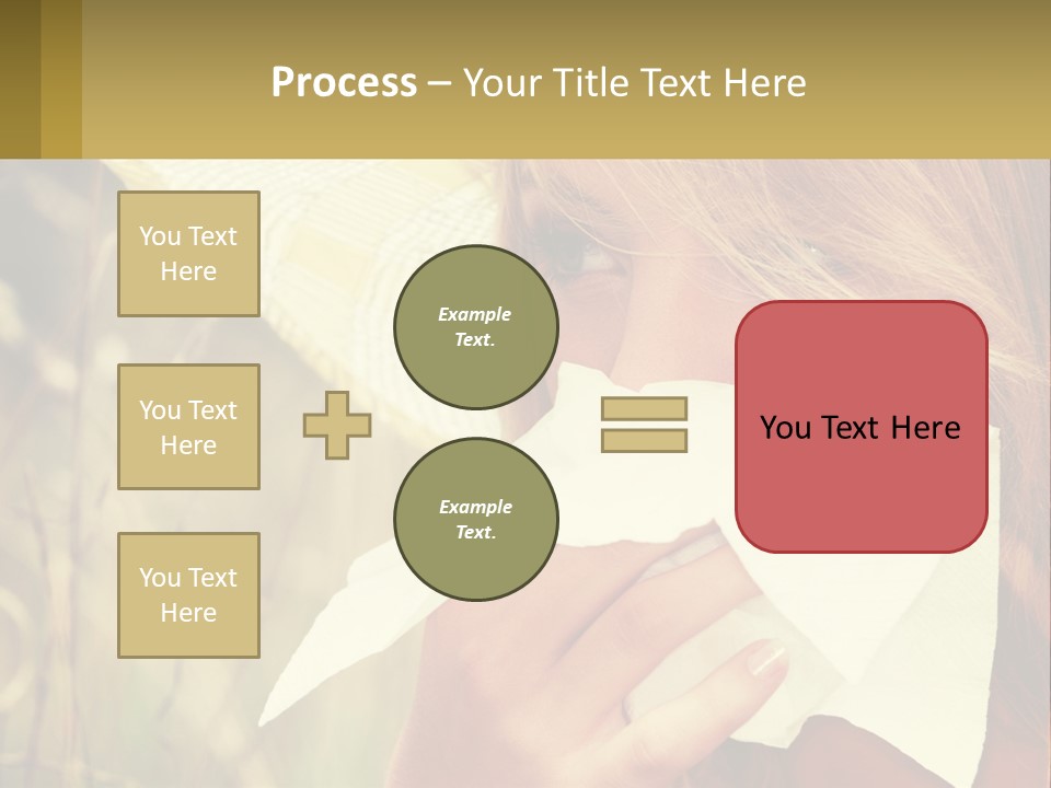 A Woman Wearing A Hat And Holding A Napkin To Her Mouth PowerPoint Template