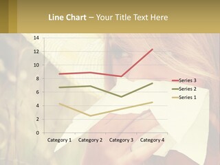 A Woman Wearing A Hat And Holding A Napkin To Her Mouth PowerPoint Template