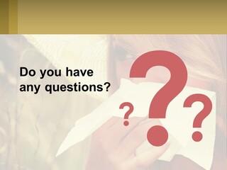 A Woman Wearing A Hat And Holding A Napkin To Her Mouth PowerPoint Template