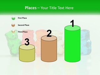 A Group Of Gummy Bears Sitting Next To Each Other PowerPoint Template