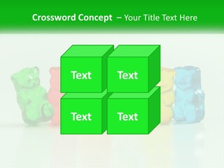 A Group Of Gummy Bears Sitting Next To Each Other PowerPoint Template