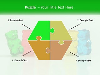 A Group Of Gummy Bears Sitting Next To Each Other PowerPoint Template