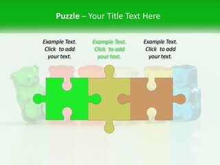 A Group Of Gummy Bears Sitting Next To Each Other PowerPoint Template