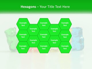 A Group Of Gummy Bears Sitting Next To Each Other PowerPoint Template