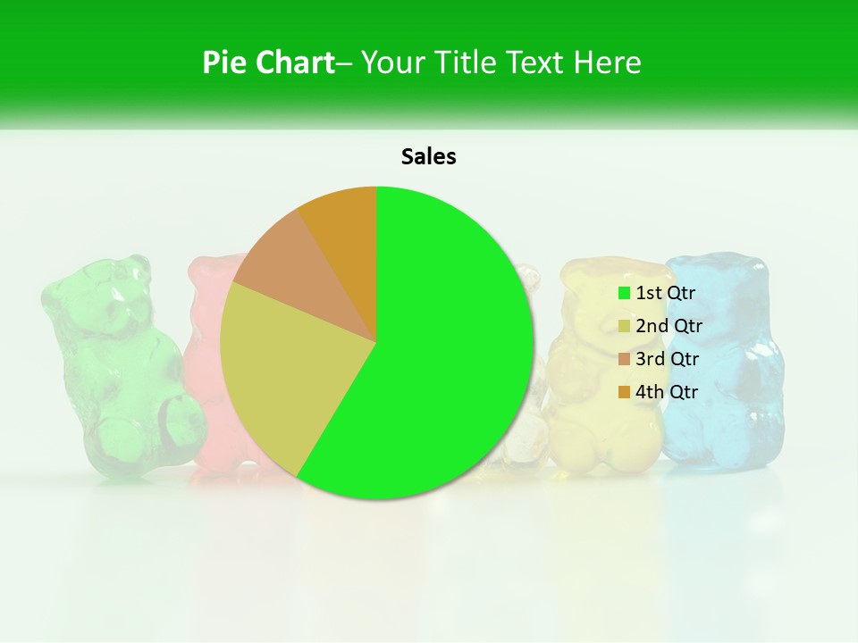 A Group Of Gummy Bears Sitting Next To Each Other PowerPoint Template