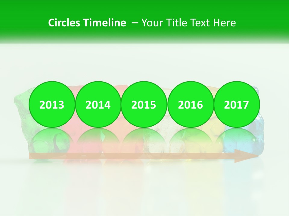 A Group Of Gummy Bears Sitting Next To Each Other PowerPoint Template