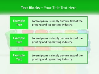 A Group Of Gummy Bears Sitting Next To Each Other PowerPoint Template