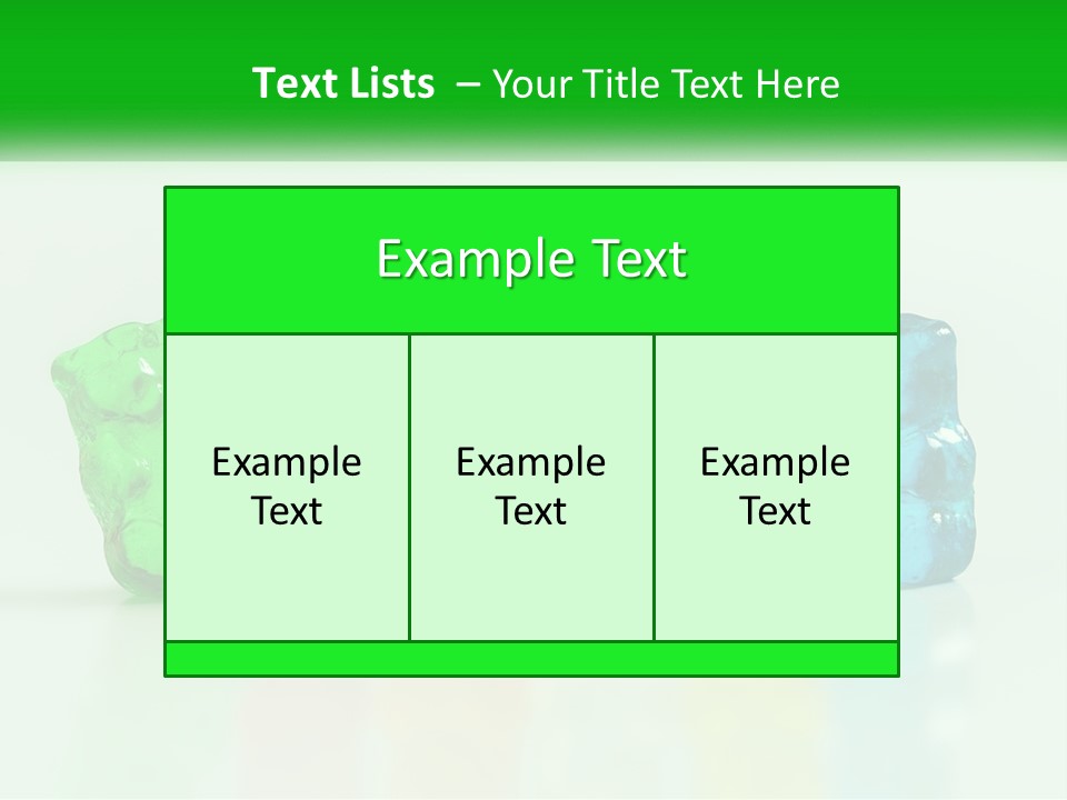 A Group Of Gummy Bears Sitting Next To Each Other PowerPoint Template