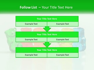A Group Of Gummy Bears Sitting Next To Each Other PowerPoint Template