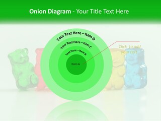 A Group Of Gummy Bears Sitting Next To Each Other PowerPoint Template