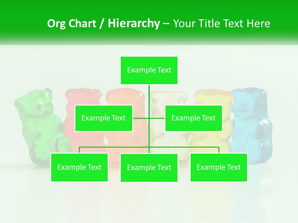A Group Of Gummy Bears Sitting Next To Each Other PowerPoint Template