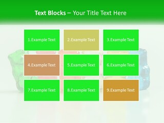 A Group Of Gummy Bears Sitting Next To Each Other PowerPoint Template