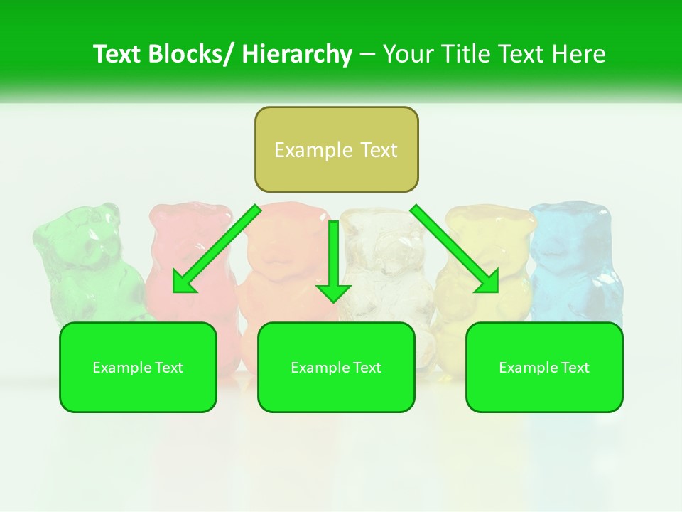 A Group Of Gummy Bears Sitting Next To Each Other PowerPoint Template