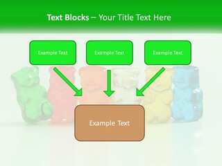 A Group Of Gummy Bears Sitting Next To Each Other PowerPoint Template