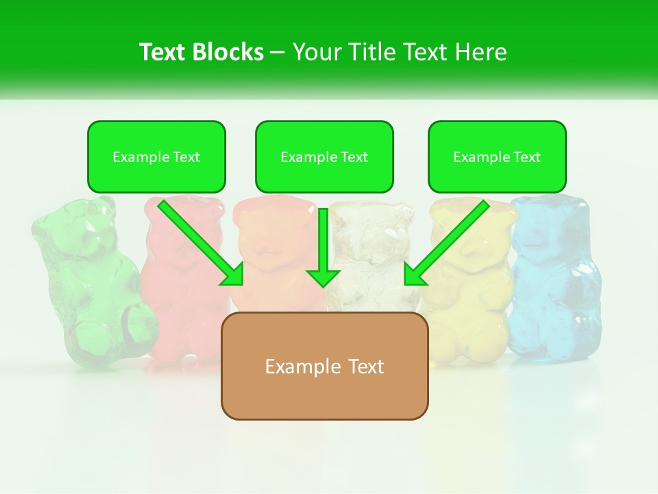 A Group Of Gummy Bears Sitting Next To Each Other PowerPoint Template