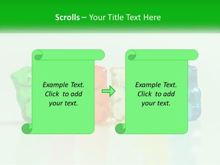A Group Of Gummy Bears Sitting Next To Each Other PowerPoint Template