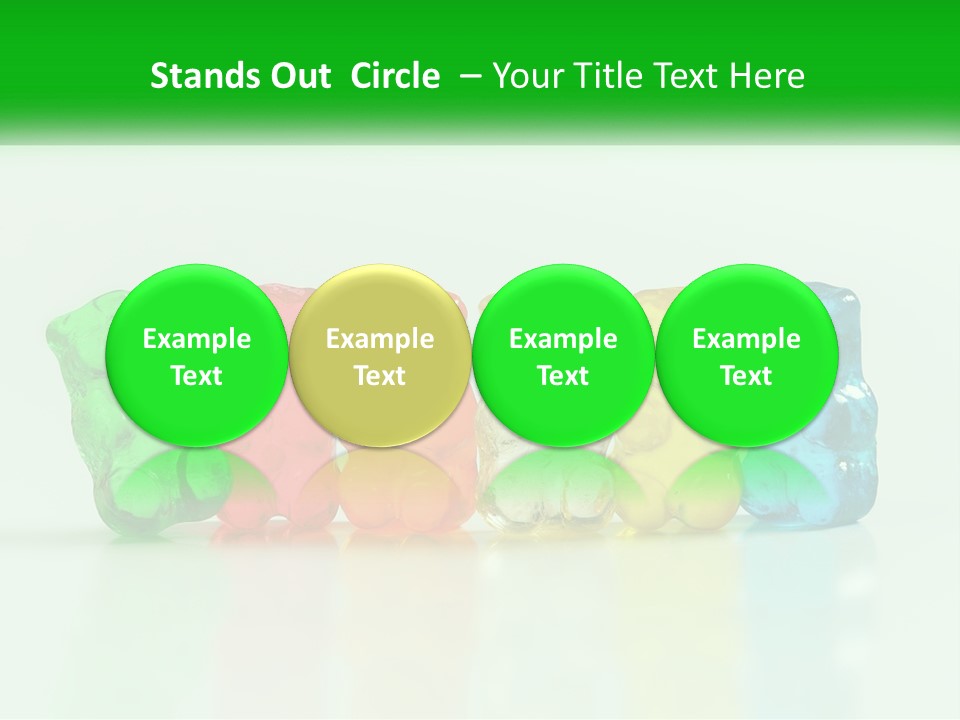 A Group Of Gummy Bears Sitting Next To Each Other PowerPoint Template