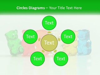 A Group Of Gummy Bears Sitting Next To Each Other PowerPoint Template