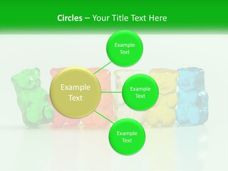 A Group Of Gummy Bears Sitting Next To Each Other PowerPoint Template