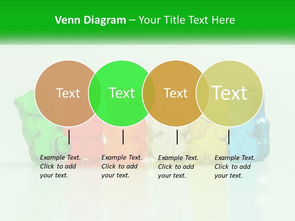 A Group Of Gummy Bears Sitting Next To Each Other PowerPoint Template