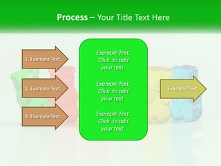 A Group Of Gummy Bears Sitting Next To Each Other PowerPoint Template