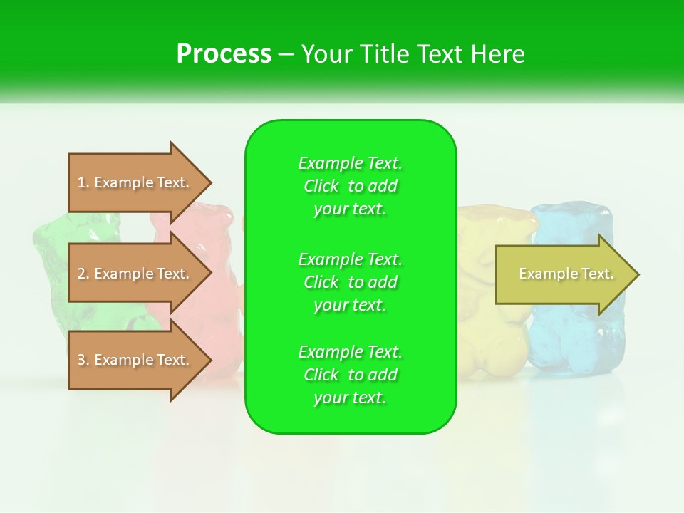 A Group Of Gummy Bears Sitting Next To Each Other PowerPoint Template