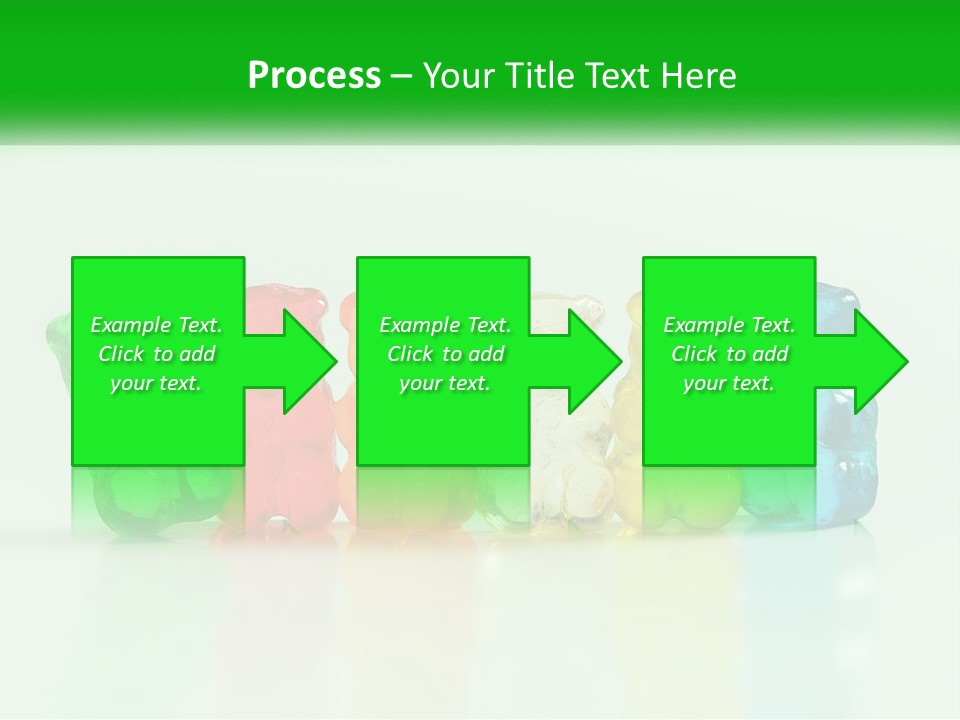 A Group Of Gummy Bears Sitting Next To Each Other PowerPoint Template