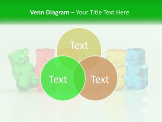 A Group Of Gummy Bears Sitting Next To Each Other PowerPoint Template