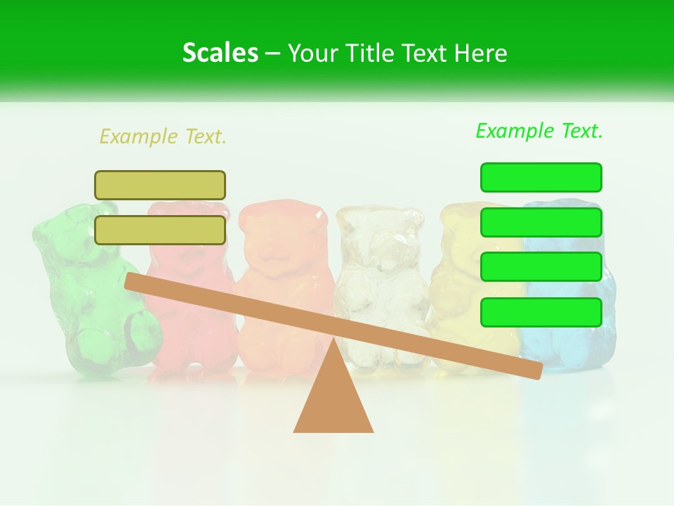 A Group Of Gummy Bears Sitting Next To Each Other PowerPoint Template