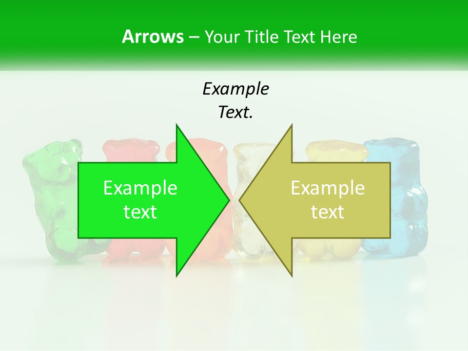 A Group Of Gummy Bears Sitting Next To Each Other PowerPoint Template