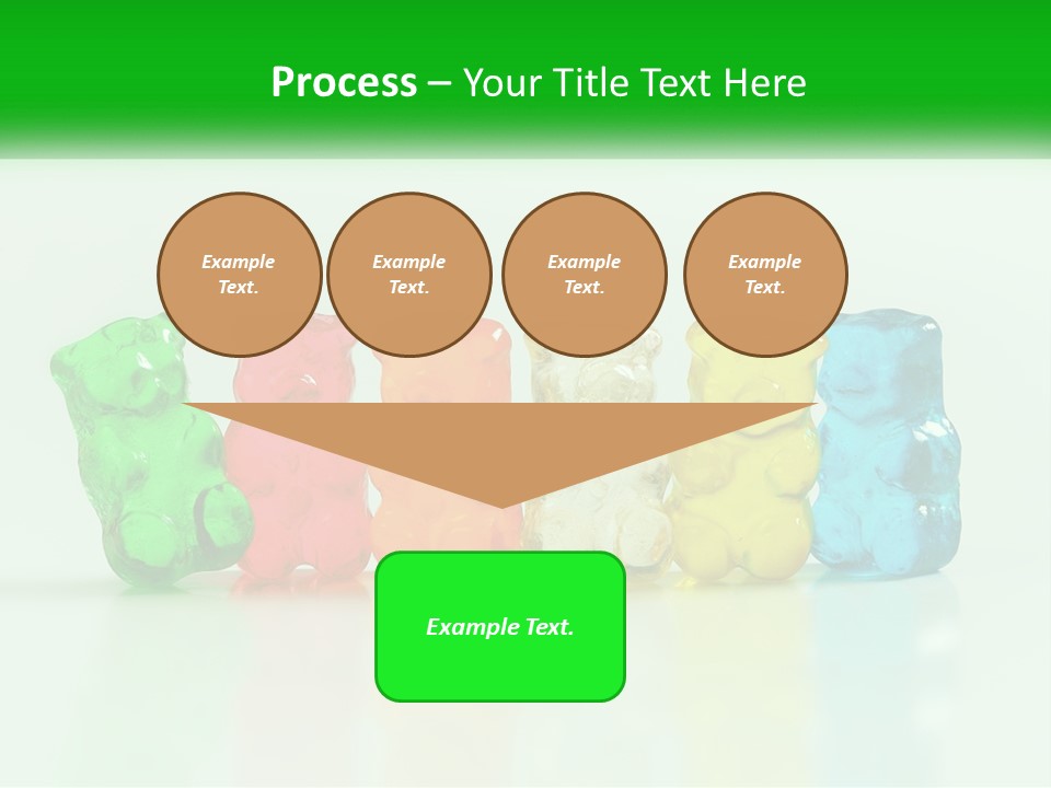 A Group Of Gummy Bears Sitting Next To Each Other PowerPoint Template