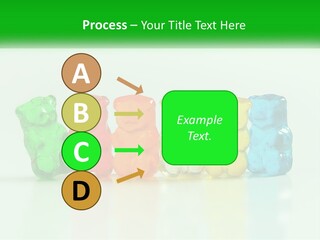 A Group Of Gummy Bears Sitting Next To Each Other PowerPoint Template