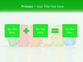 A Group Of Gummy Bears Sitting Next To Each Other PowerPoint Template