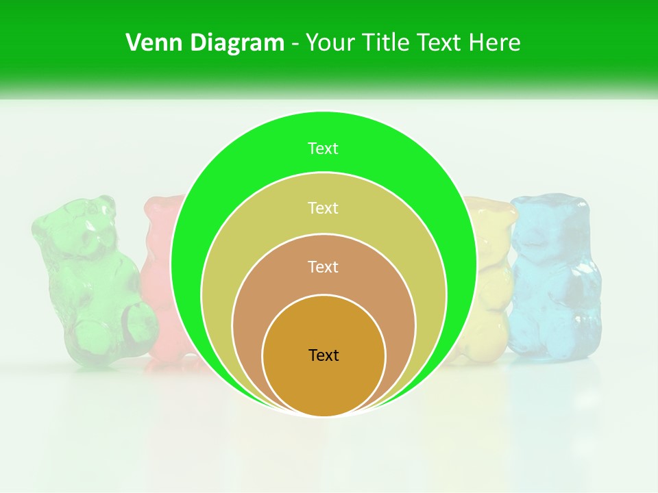A Group Of Gummy Bears Sitting Next To Each Other PowerPoint Template