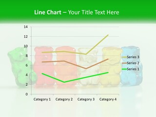 A Group Of Gummy Bears Sitting Next To Each Other PowerPoint Template