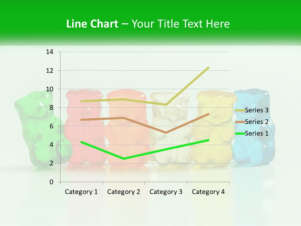 A Group Of Gummy Bears Sitting Next To Each Other PowerPoint Template