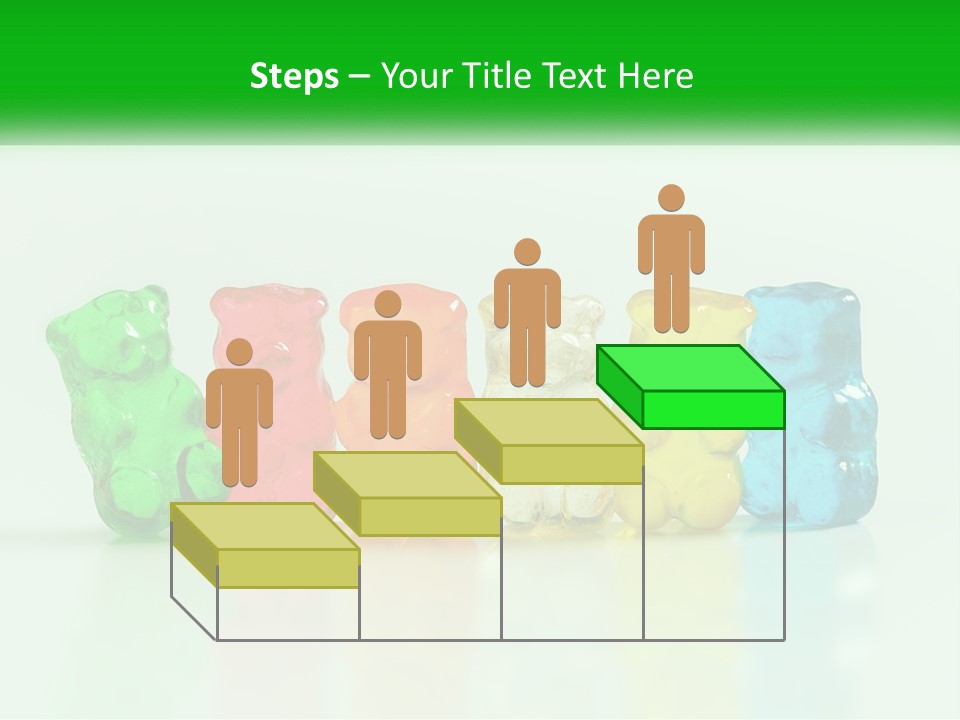 A Group Of Gummy Bears Sitting Next To Each Other PowerPoint Template