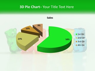 A Group Of Gummy Bears Sitting Next To Each Other PowerPoint Template