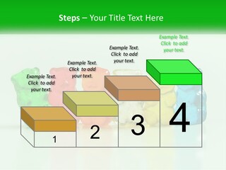A Group Of Gummy Bears Sitting Next To Each Other PowerPoint Template