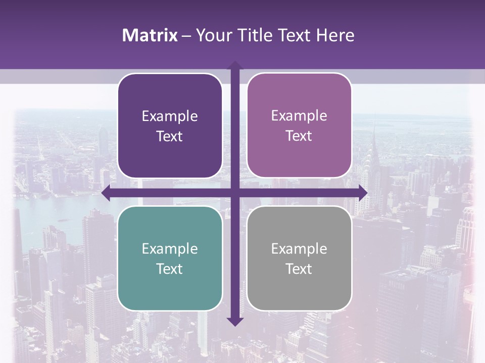 A Cityscape With Buildings And Water In The Background PowerPoint Template