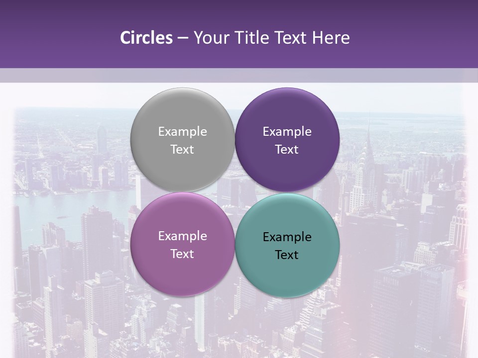 A Cityscape With Buildings And Water In The Background PowerPoint Template